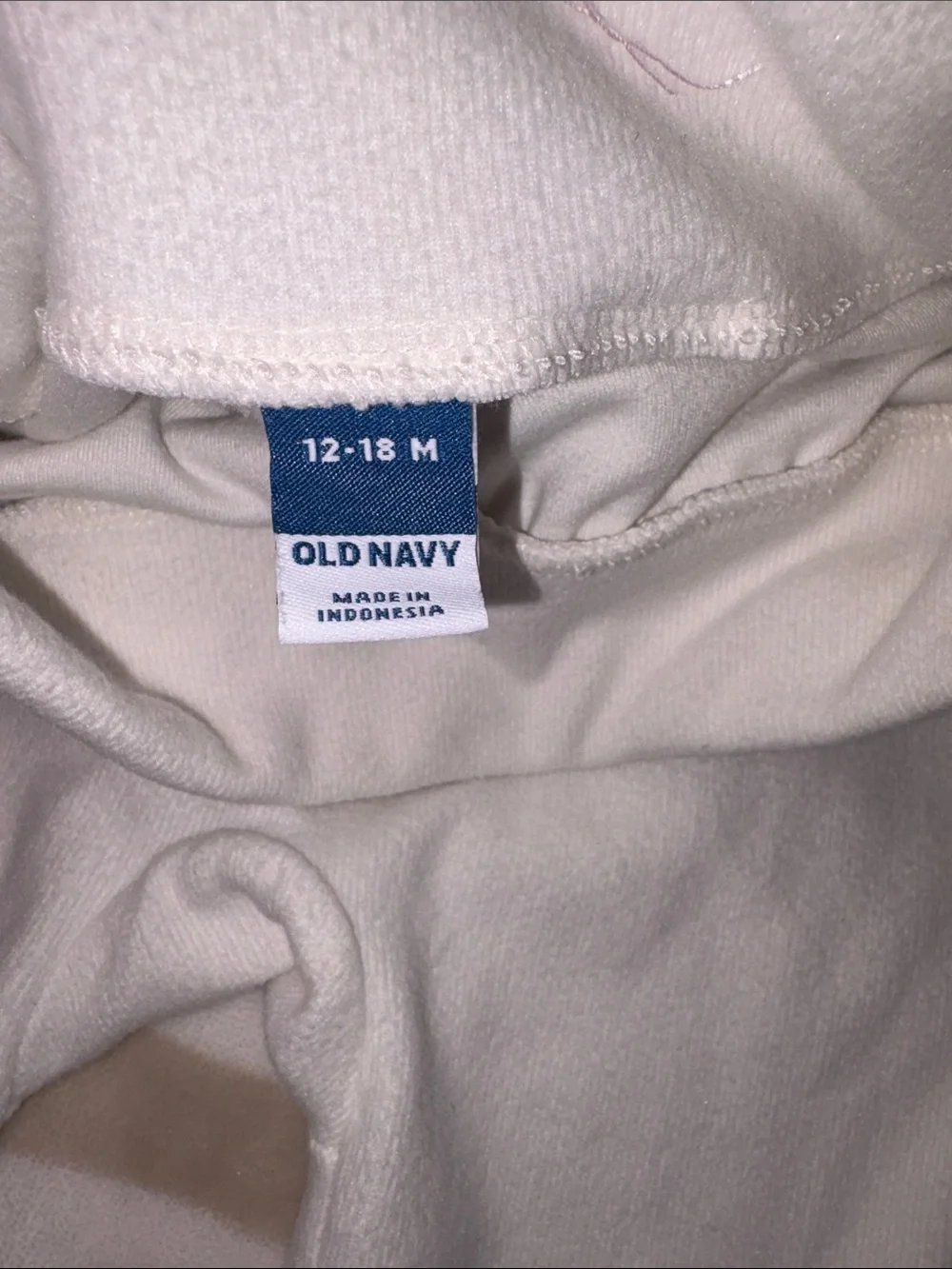 Cream Colored Baby Fleece Pants